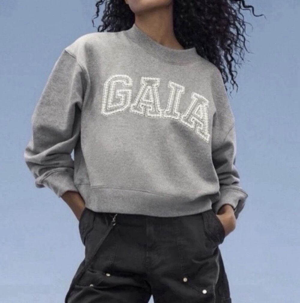 Cult Gaia x Gap Sweater Heathered Gray Size Medium New With Tags